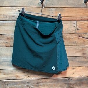 Vuori Forest Green Mini Skirt